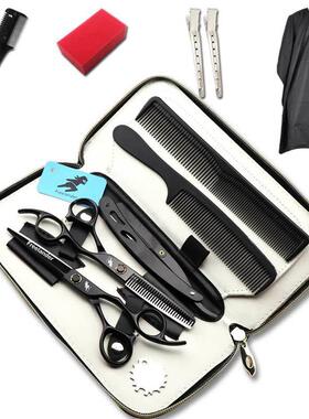 黑色烤漆轴承丝6.0寸神者XMQ11美理发剪发牙剪打171薄剪套行螺装