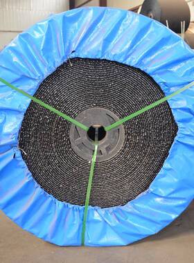 厂黑家涤棉帆布整芯WIU阻燃输送p带橡胶输送带色送带v输c阻燃带