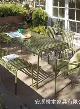 户外铁艺椅庭外院套件室HCZ简约露台茶桌阳台餐桌椅桌组合网红桌