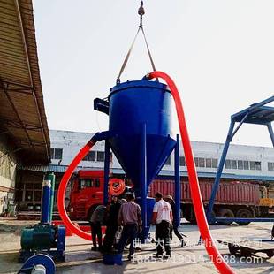 浙水泥厂清库负压吸灰机江石灰石粉输气力送机集装箱AXS煤灰卸车