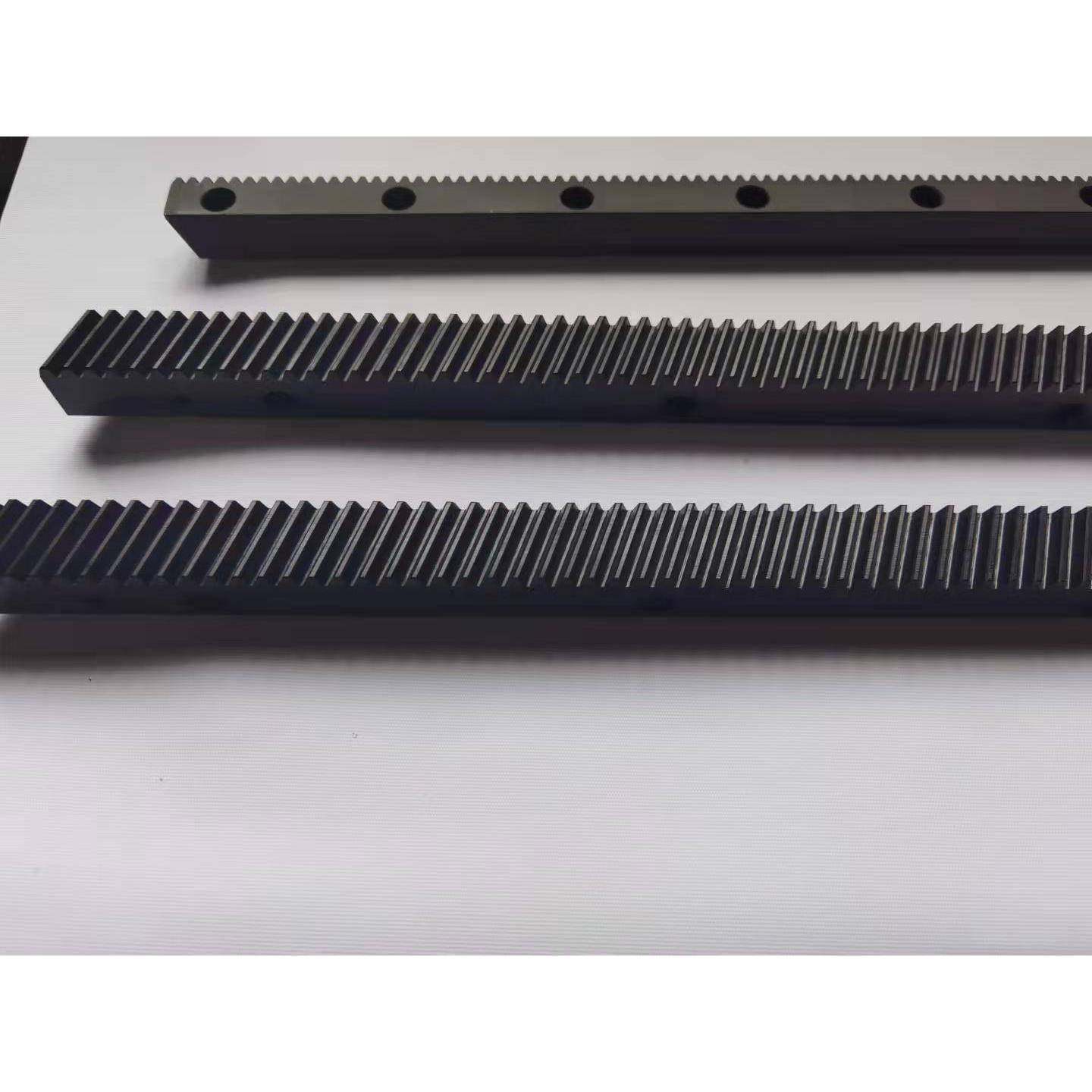 精铣高频WUD齿淬火发黑斜齿条2模24轨*4*21米直齿条地齿条机械手