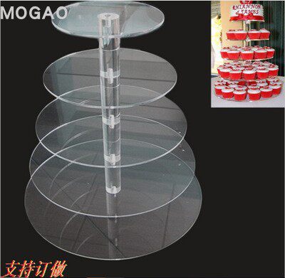亚克力五层蛋糕展示架婚庆