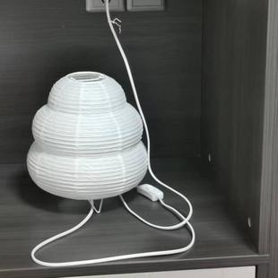 地热销款宣纸台灯BWM日式野口勇创意古落灯头氛围灯卧床复室