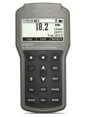 意大HANNA超利纯水微电脑UNBE8C-TDS-电率-NaCI-测阻定仪HI9197