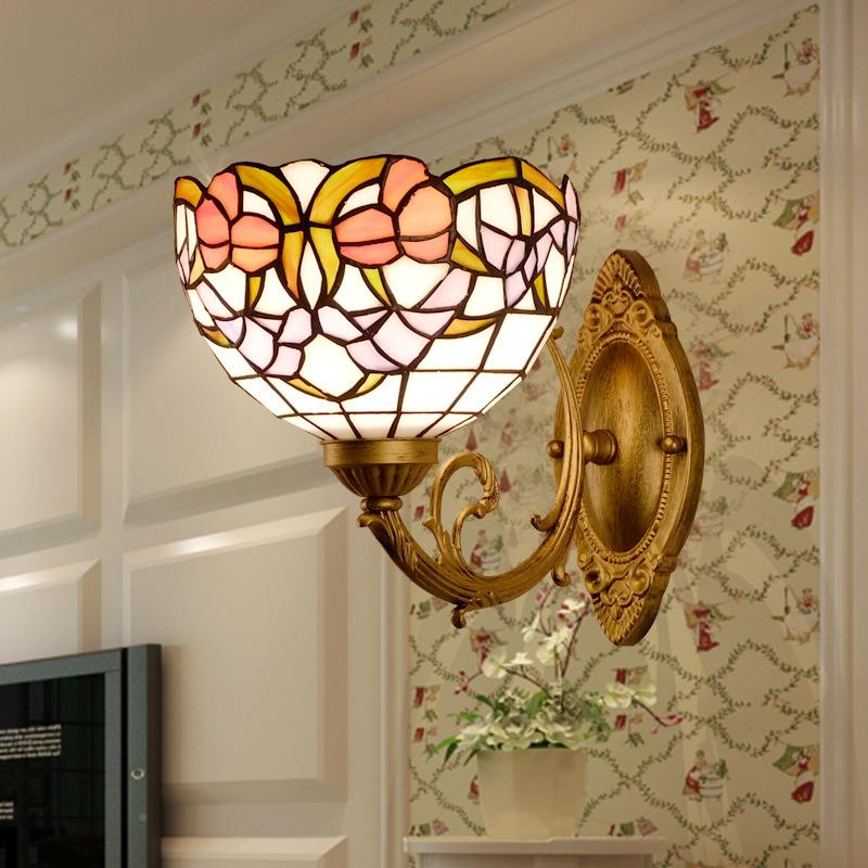 厂家直供欧DCF壁式复卧古室床头灯东道南亚彩色酒吧楼装饰灯具