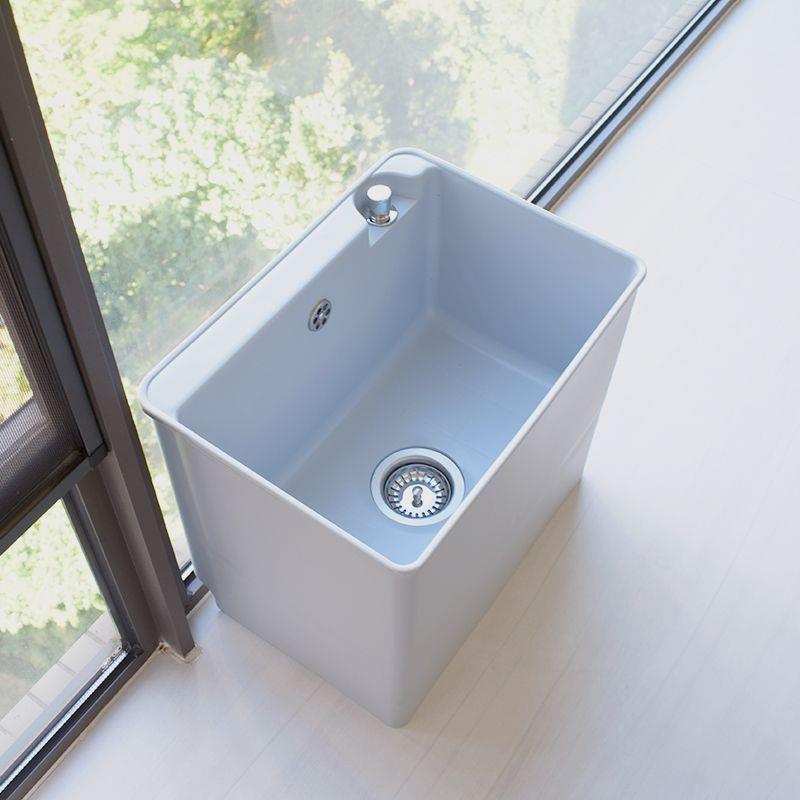 PP694塑料拖把间池免安装台控下墩水器阳布池卫生水池家用加台厚