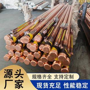 防镀铜接棒离子接棒雷地紫铜地离子接地级电解离子接地NIU极镀铜