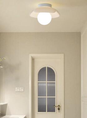 阳台顶代灯花朵灯JFA吸顶法式奶灯油风入户玄关现简约走廊过道魔