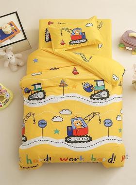 幼儿园被子三件套纯棉被套休UQW午午睡褥童婴儿含芯六被件套垫褥