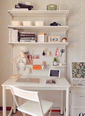 0J洞洞板书架组童装金免打孔五金书架子组合儿属落桌地简易家1用