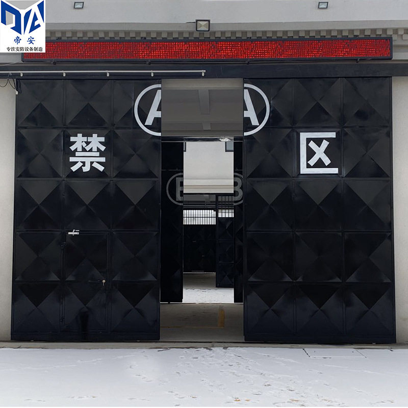 监室门AB门电动平移门监区大门双层栅栏门监舍门围墙铁门