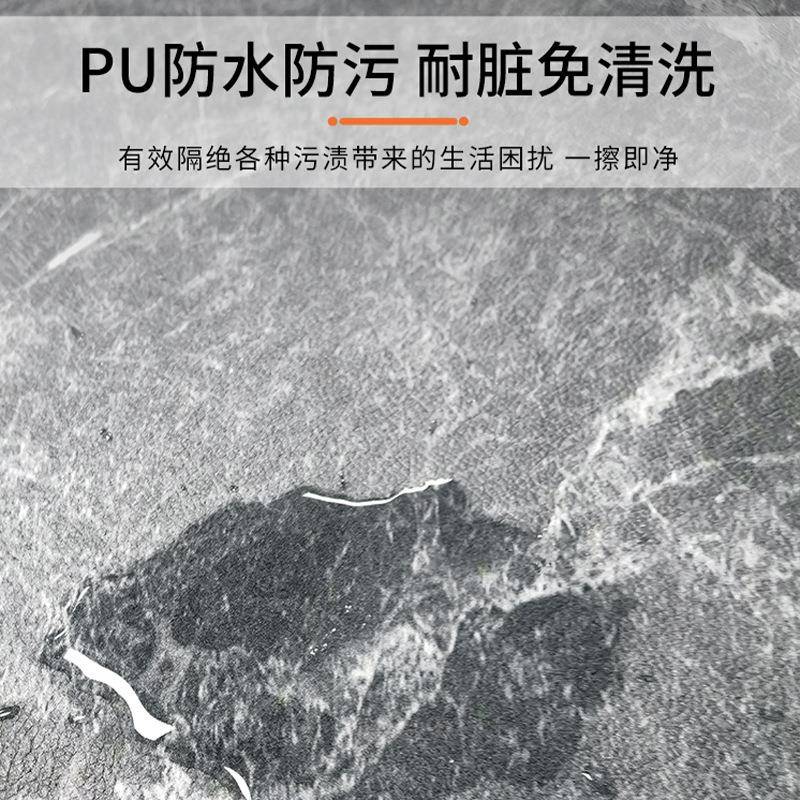 可大理石纹厨房L地垫防滑防PU脚垫长条防型LVS水耐脏地毯免洗油擦