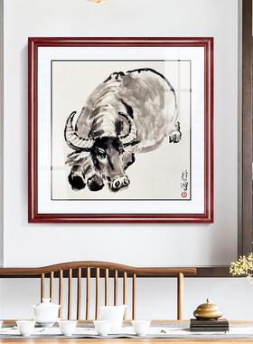 徐鼠悲鸿狗十二生肖挂画墙画牛虎兔龙蛇马猴UUH鸡猪动物动物羊装