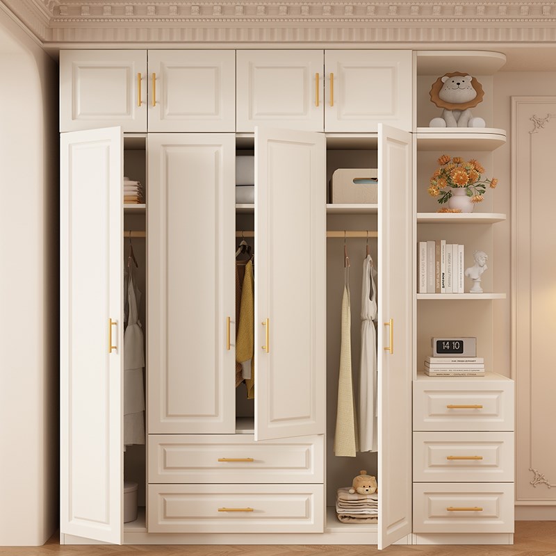 衣柜家用卧室全实木20新爆款简易组装出租房用儿童衣橱定制柜子
