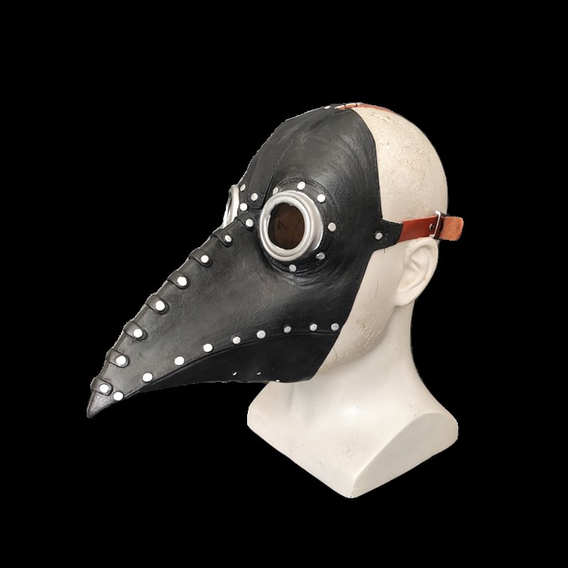 万圣节瘟疫鸟嘴面具朋克蒸汽乌鸦嘴面罩节日派对恐怖面具演出道具
