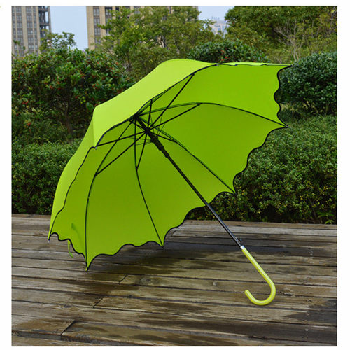 遇水显现开花睛雨伞小清新女学生荷叶边阿波罗公主伞半自动长柄伞