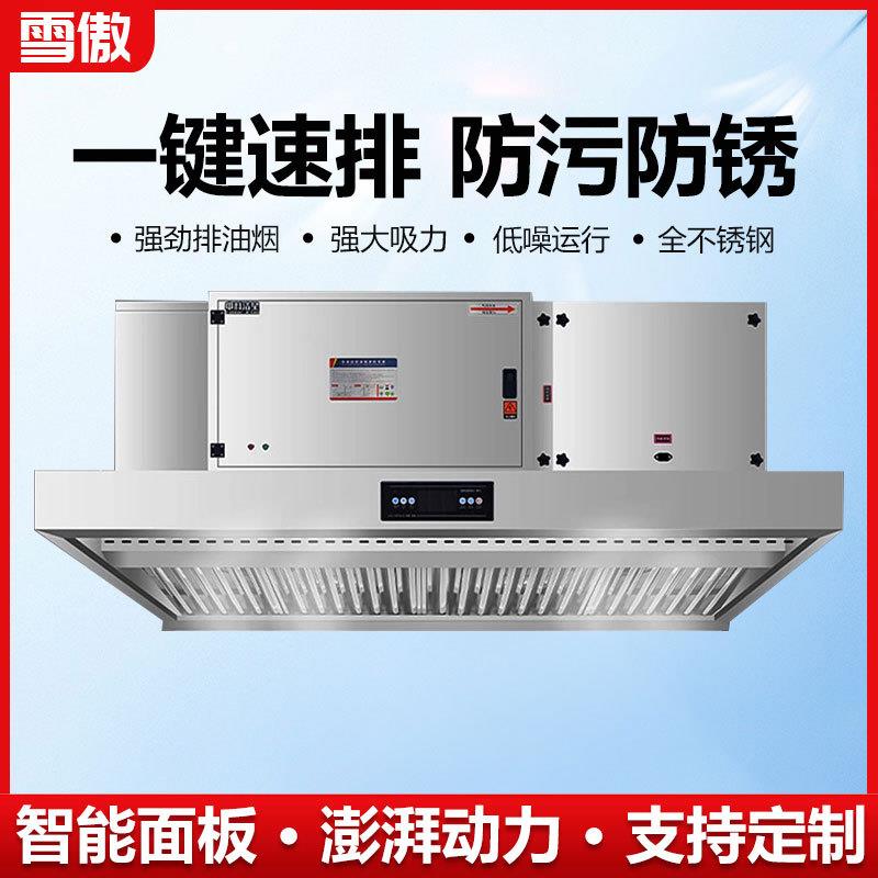 油烟净化一体机工程款商用大吸力低空净化器抽油烟机饭店餐饮厨