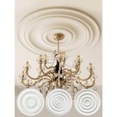 法式 pu素面水波纹圆形室内吸顶灯灯座客厅卧室彷石膏造型吊灯灯盘