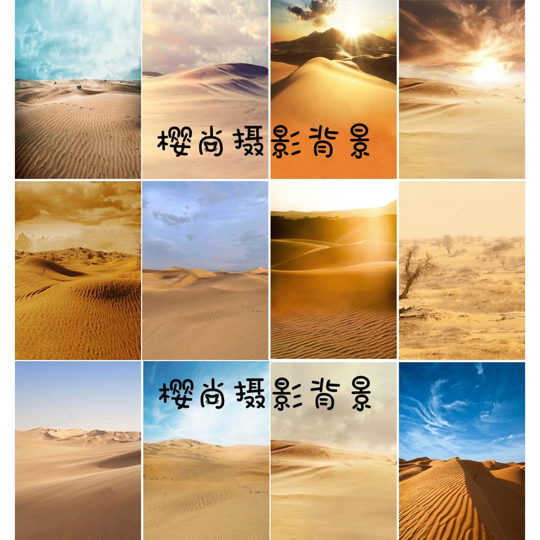 影楼拍照古装背景纸沙漠荒漠敦煌古风侠女飞天写真摄影主题背景布