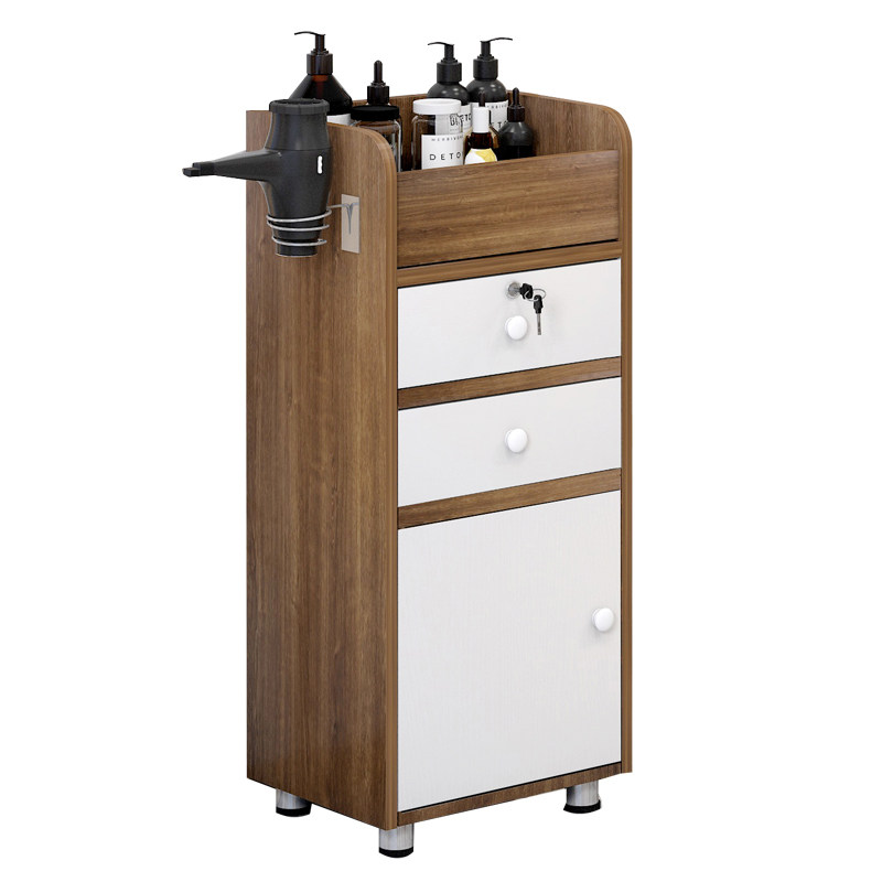 理发店工具柜发廊专用剪发镜台置物架美容院小柜子美发工具小推车