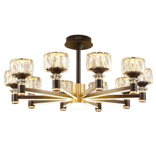 惠普灯具客厅灯后现代轻奢水晶灯高端网红主灯吊灯广东中山灯具