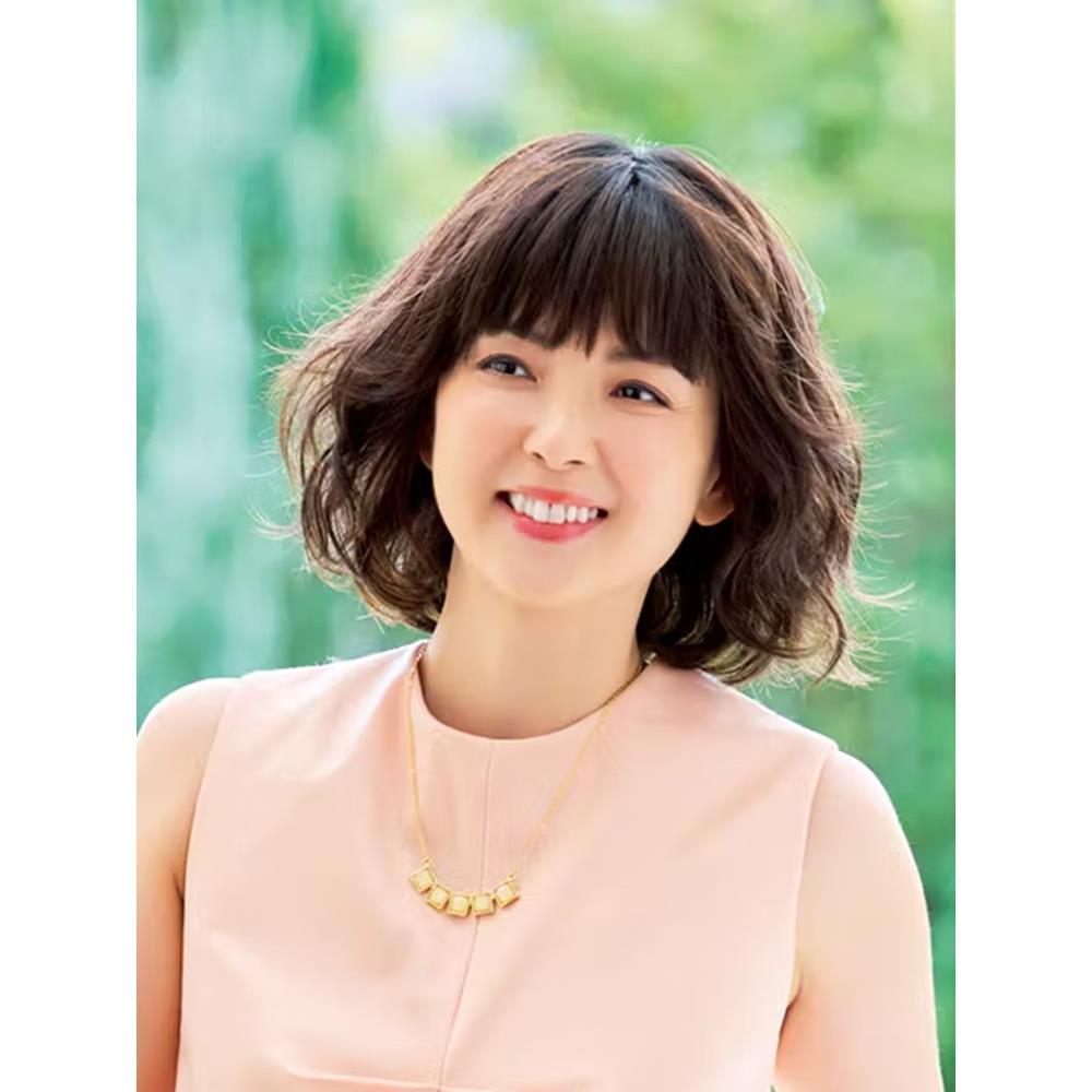 假发真正的头发全人的头发中年和老年人短卷发假发集母亲全头集女