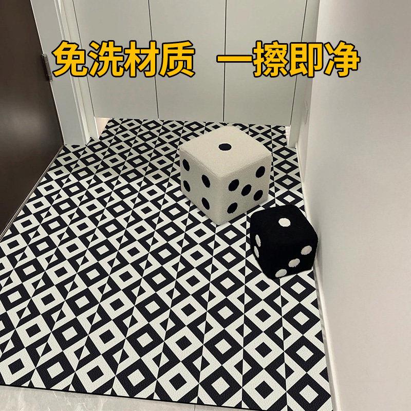 免洗地垫入户门进门地毯门垫客厅防滑可擦洗耐脏玄关pvc脚垫裁剪
