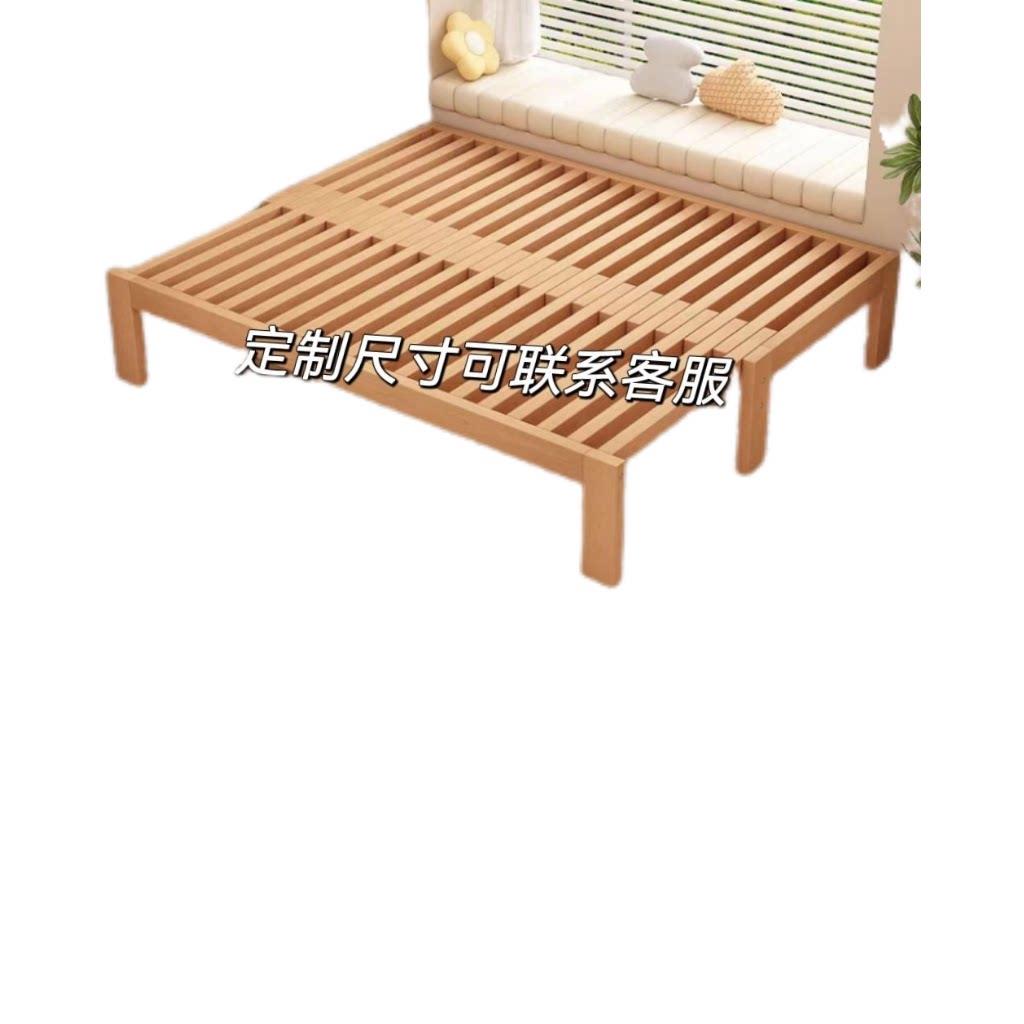 榉木沙发床折叠两用小户型榻榻米多功能客厅午休实木可伸缩抽拉床