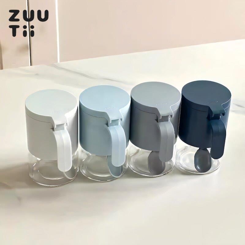 zuutii调料罐厨房家用调味盒子装盐罐味精收纳组合套装玻璃调料瓶