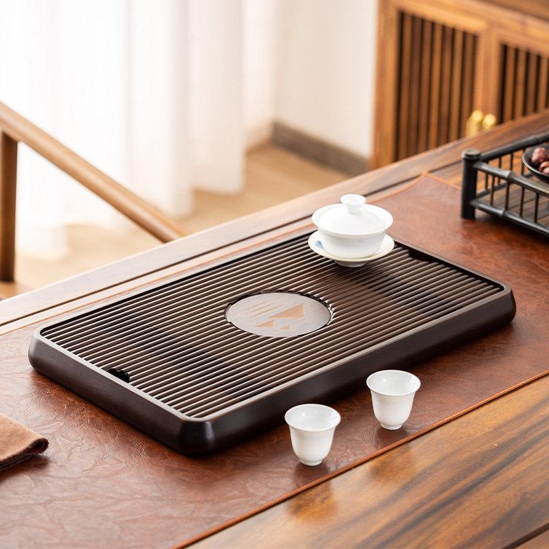 竹制茶盘沥水盘办公室用干泡台小型一体客厅家用高档中式茶台茶几