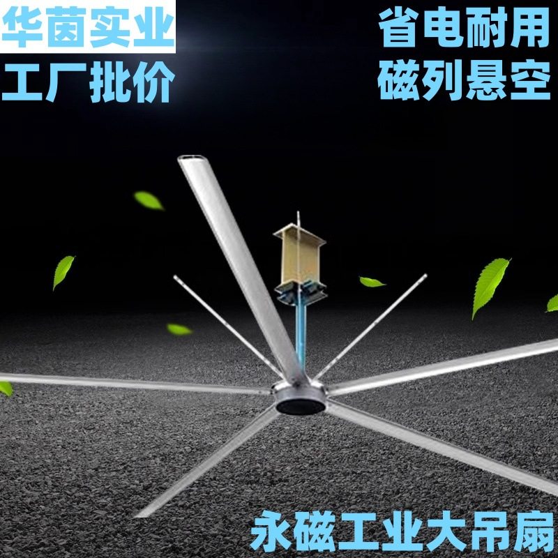 强力永磁工业超大型工厂房车间仓库体育馆通风降温大风力风扇吊扇