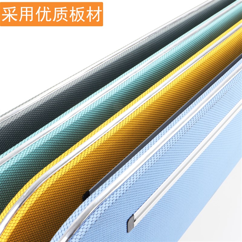 办公桌面梯形挡板木板包布桌面隔断网状桌面屏风工位屏风隔板