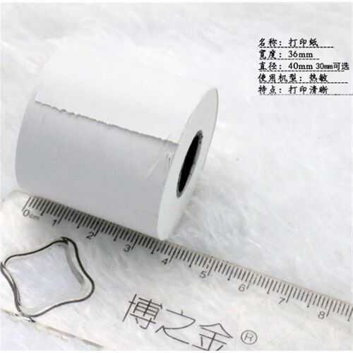 热敏打印纸宽36 37 38x40 30*20mm特殊规格温度检测机小仪器毫米
