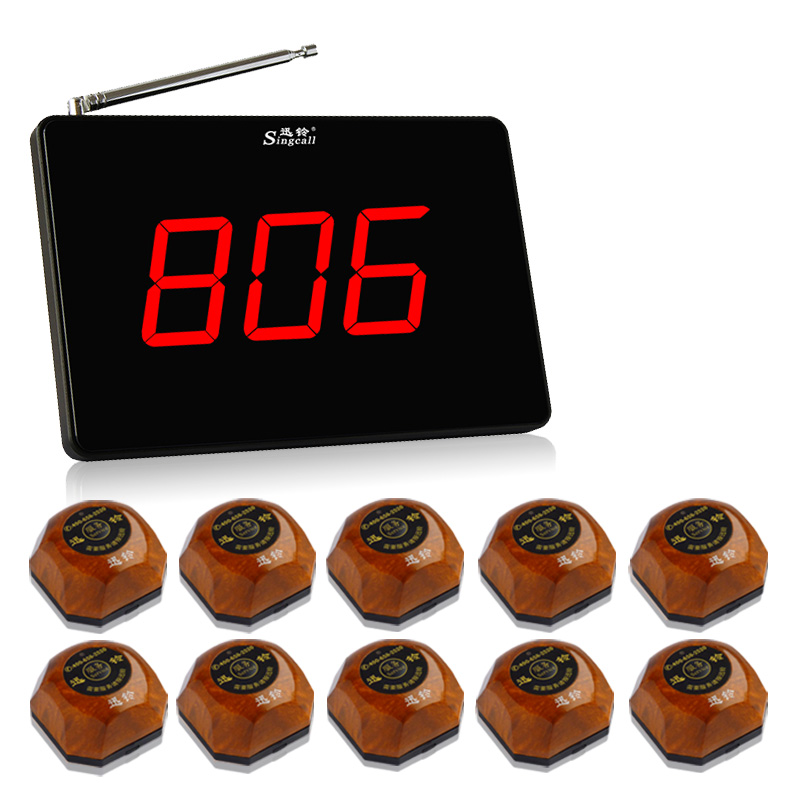 迅铃服务铃装呼叫器餐厅服务叫铃语音饭店茶楼咖啡厅呼叫机棋牌室