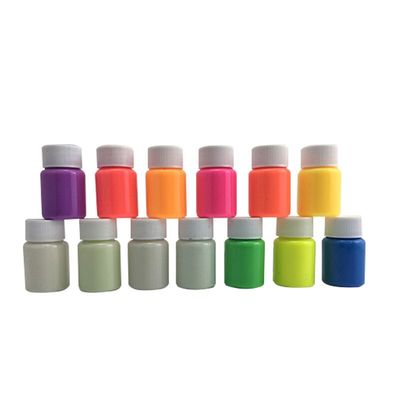 超亮夜光粉染料荧光漆水性发光颜料荧光剂防水手绘丙烯夜跑艺术漆