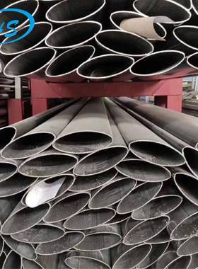 SUS316L不锈钢大椭圆管 适用建筑装饰 楼梯扶手 抛光表面180X60
