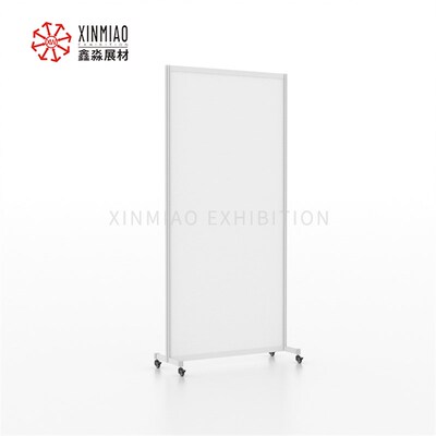 可移动八棱柱展板1x2米带轮子疫情宣传活动展板室内会议隔断屏风
