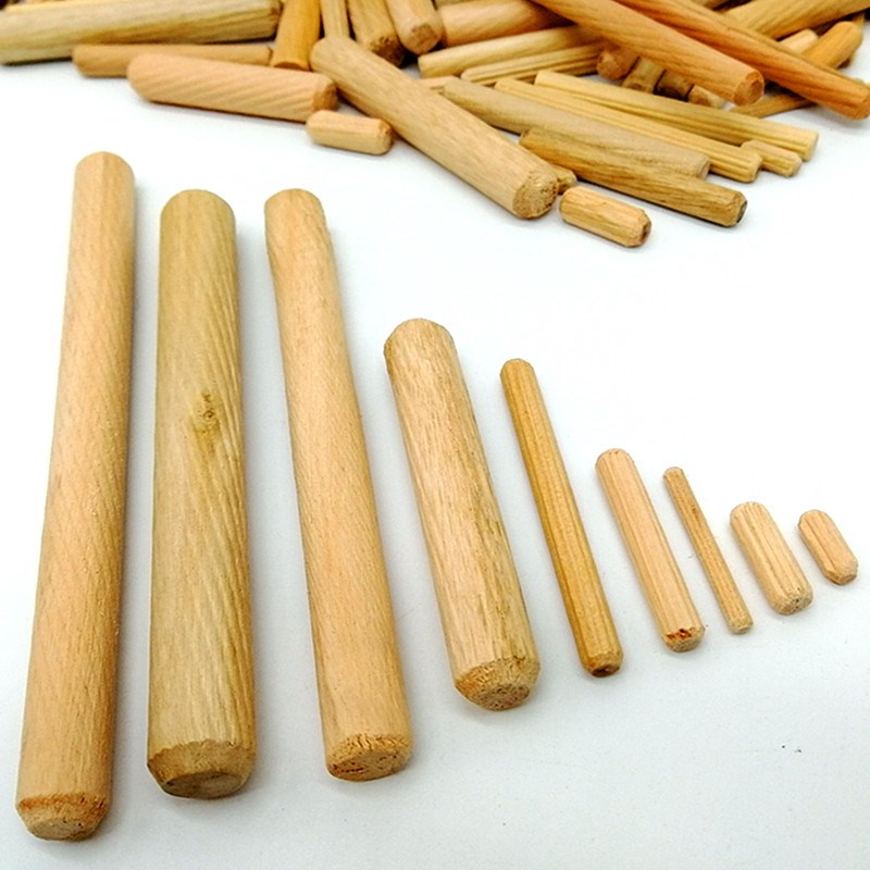 M9~M20桉木斜纹圆木梢木肖木塞木棒木栓木梢家具连接件1拍1包