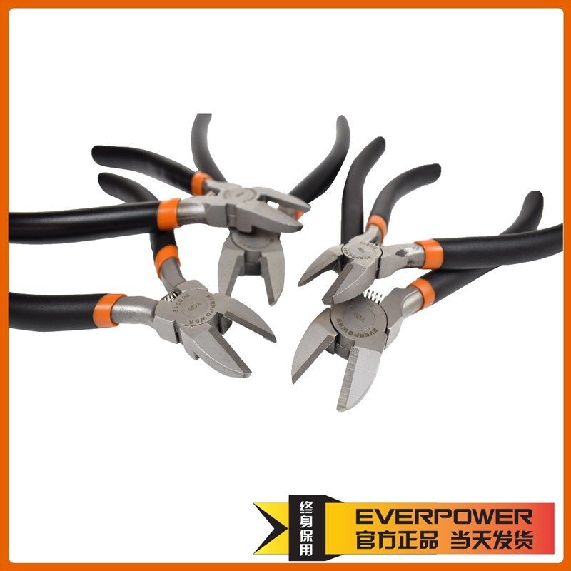 钨钢水口钳5寸钳剪钳寸斜嘴偏口不锈钢钳子剪线钳模型剪电工工具