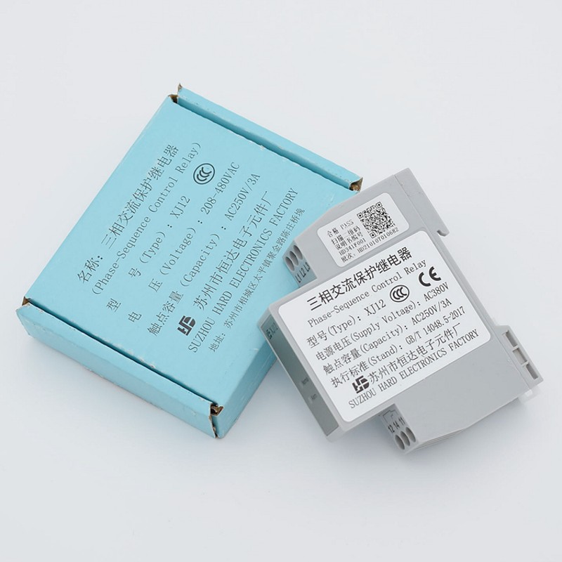 苏州恒达XJ三相交流保护继电器 电梯相序继电器XJ-J 电梯配件