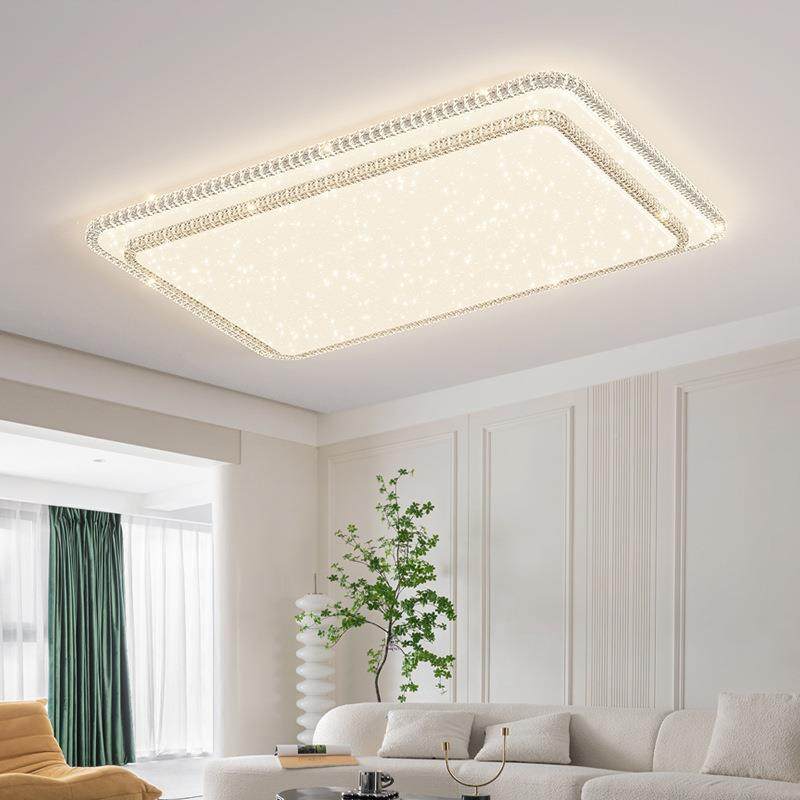 新款客2厅灯长方形简约室现代大气025年卧全光谱圆灯形LHDNed吸顶