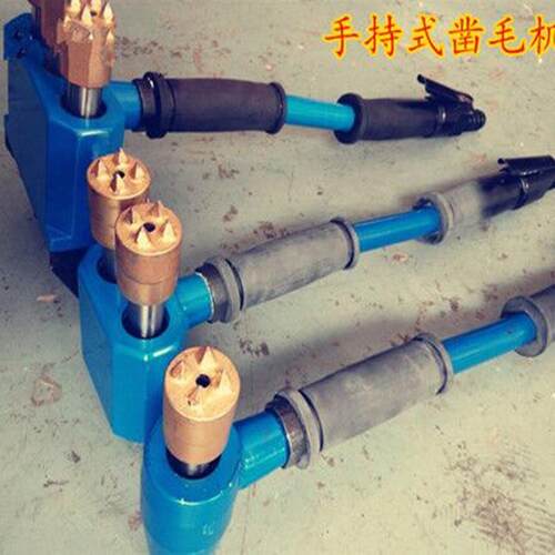 零售凝混凿毛机AHM单头双头凿毛机手持式凿锤厂土家毛发货