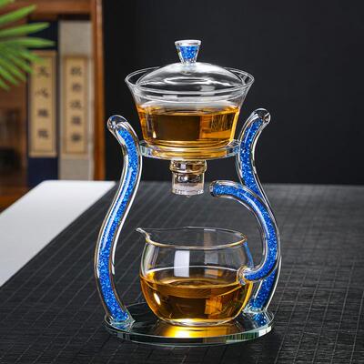高茶硼硅玻璃磁吸吸泡茶磁半自动懒人具套装办公室中式宫器IDT灯