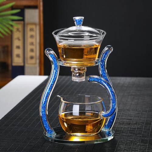 高茶硼硅玻璃磁吸吸泡茶磁半自动懒人具套装办公室中式宫器IDT灯