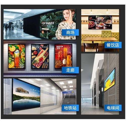 中视能ZS-BP430商显广告屏P机C多媒触体查询广告43寸壁智挂式电容