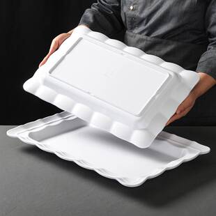 密餐具烤乳猪全大盘子羊专排牛BTZ排猪羊腿托盘烤鸭用盘手胺抓肉