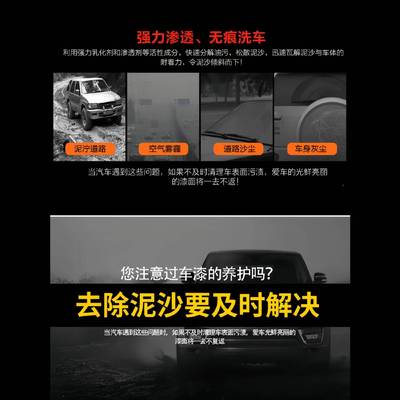 斯诺威洗预洗液S-055泥沙松散泥沙软土松弛剂无痕车化土自动洗车