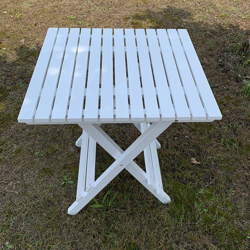 实折叠折桌简易木家用小户型叠小方桌便携式户外茶小QZA餐桌迷你