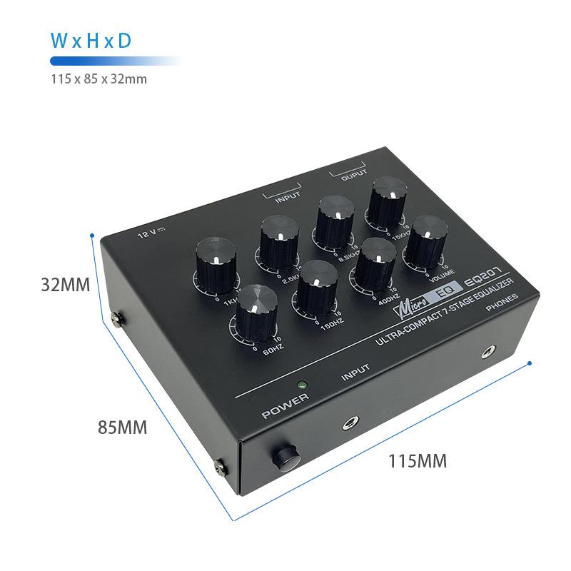 家凑型EQ207紧七段均K衡器车载用发烧人声歌KTV效果器QTE音频处理
