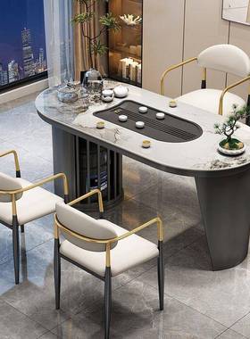 岩板茶桌椅AWY组现代简约茶桌功一体整套夫家用小型阳台茶桌茶一